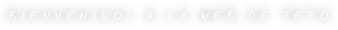 BIENVENIDOS A LA WEB DE TETO